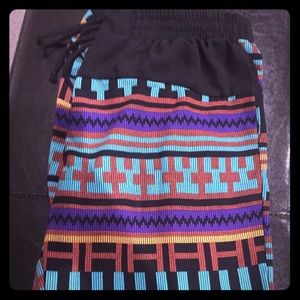 Patterned jogger pants